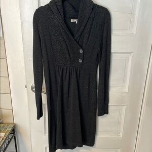 Black Knit Sweater Dress